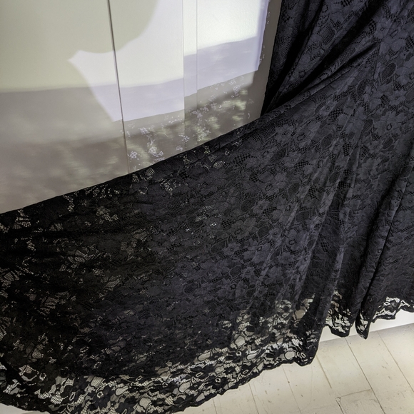 NWT Torrid Off the Shoulder Black Lace Dress - Picture 7 of 10